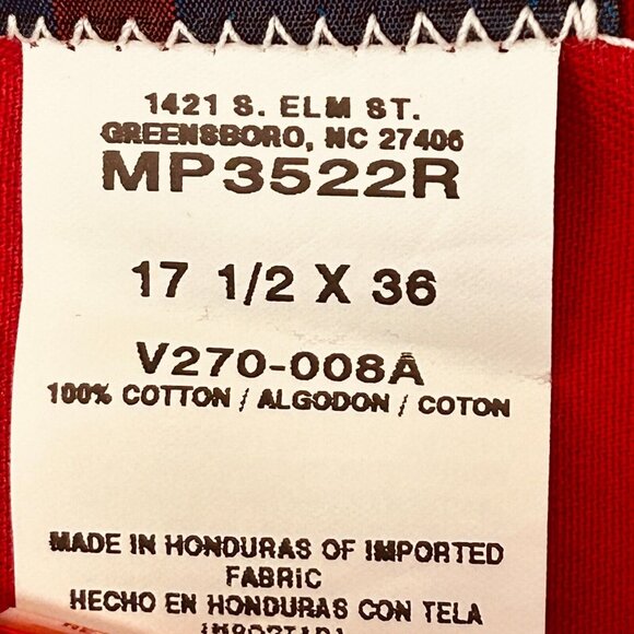 NWT Wrangler Painted Desert Western Shirt 17.5-36 Red Button-Down X-Long Tails - Picture 10 of 12